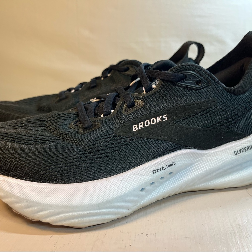 Brooks Glycerin 22 Women’s Size 7 Running Shoes Black White DNA Loft